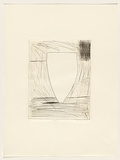 Title: b'Vase 1' | Date: 1980 | Technique: b'drypoint, printed in black ink, from one perspex plate'