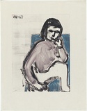 Artist: MADDOCK, Bea | Title: Self portrait | Date: 1967, August