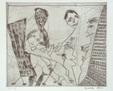Artist: b'Allen, Davida' | Title: b'Feeling sexy' | Date: 1990 | Technique: b'etching and aquatint, printed in black ink, from one plate'