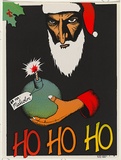 Artist: b'MEGALO GRAFIX' | Title: b'For Malcolm, Ho Ho Ho' | Date: 1981 | Technique: b'screenprint, printed in colour, from five stencils'