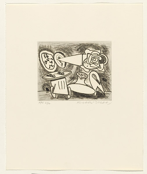 Artist: b'LEACH-JONES, Alun' | Title: b'The Welsh suite (#7)' | Date: October 1991 | Technique: b'etching, printed in black ink, from one plate' | Copyright: b'Courtesy of the artist'