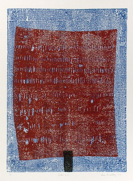 Artist: b'Buckley, Sue.' | Title: b'Letterbox.' | Date: 1972 | Technique: b'woodcut, printed in colour, from multiple blocks' | Copyright: b'This work appears on screen courtesy of Sue Buckley and her sister Jean Hanrahan'