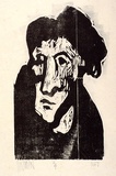 Artist: Lincoln, Kevin. | Title: not titled | Date: 1967 | Technique: woodcut, printed in black ink, from one block | Copyright: © Kevin Lincoln. Licensed by VISCOPY, Australia