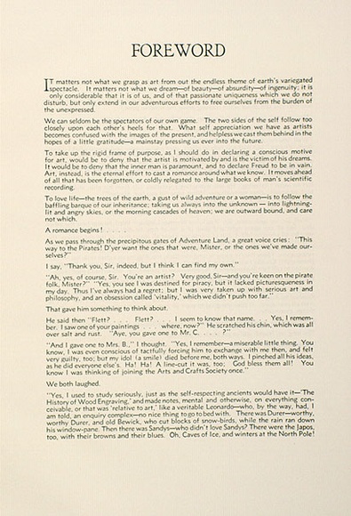 Artist: b'Flett, James.' | Title: b'Foreword.' | Date: 1931 | Technique: b'letterpress'