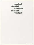 Artist: b'SELENITSCH, Alex' | Title: b'windgull' | Date: 1969 | Technique: b'screenprint, printed in black ink, from one screen'