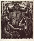 Artist: b'Harding, Richard.' | Title: b'Destiny' | Date: 1988, October | Technique: b'etching and aquatint, printed in black ink with plate-tone, from one plate'