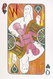 Artist: b'Newmarch, Ann.' | Title: b'Queen of hearts [1].' | Date: 1977 | Technique: b'screenprint, printed in colour, from four stencils'