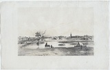 Artist: Thomas, Edmund. | Title: Prince's Bridge | Date: 1853 | Technique: lithograph, printed in colour, from two stones; black ink and light cream tint stone