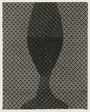 Title: b'New or old / half full - half empty.' | Date: 1999 | Technique: b'photopolymer intaglio, printed in black ink, from two plates'