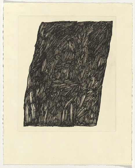 Artist: b'ARNOLD, Raymond' | Title: b'Blaze - Central Highlands.' | Date: 1988 | Technique: b'photo-etching and aquatint, printed in black ink, from one plate.'