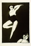Artist: b'BALDESSIN, George' | Title: b'Dancers.' | Date: 1963 | Technique: b'etching and aquatint, printed in black ink, from one plate'