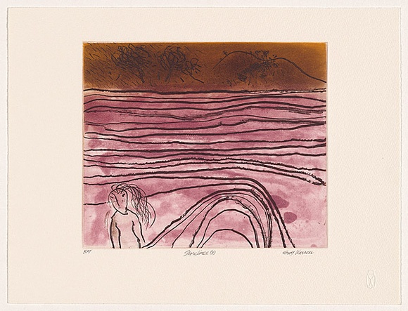 Artist: b'Warren, Guy.' | Title: b'Shorelines 2' | Date: 2006 | Technique: b'etching and aquatint, printed in colour, from two plates'