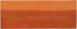 Artist: b'MADDOCK, Bea' | Title: b'Terra Spiritus...with a darker shade of pale' | Date: 1993-98 | Technique: b'stencil print, printed in hand-ground Launceston ochre from multiple hand-cut mylar stencils; letterpress text blind printed; hand-drawn script'