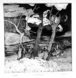 Artist: b'Kelly, William.' | Title: b'Landscape' | Technique: b'aquatint and etching, printed in black ink, from one plate' | Copyright: b'\xc2\xa9 William Kelly'