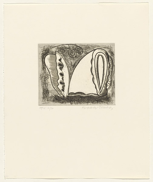 Artist: b'LEACH-JONES, Alun' | Title: b'The Welsh suite (#2)' | Date: October 1991 | Technique: b'etching, printed in black ink, from one plate' | Copyright: b'Courtesy of the artist'