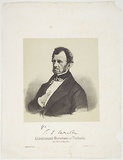 Title: not titled [Governor Charles Joseph LaTrobe] | Date: 1859 | Technique: lithograph, printed in colour, from multiple stones (black image, buff tint stone)