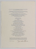 Artist: b'Allen, Davida' | Title: b'not titled [title page and edition details]' | Date: 1991, July - September | Technique: b'lithograph, printed in blue ink, from one stone'