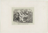 Artist: TERRY, F.C. | Title: Mossman's Falls, North Shore Sydney. | Date: c.1855 | Technique: photo-lithograph, printed in colour, from multiple stones