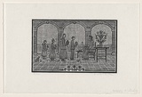 Artist: Groblicka, Lidia. | Title: Happy birthday | Date: 1985 | Technique: woodcut, printed in black ink, from one block