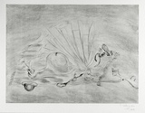 Artist: b'COLEING, Tony' | Title: b'I feel a litte squeezy.' | Date: 1990 | Technique: b'etching, printed in black ink, from one plate'