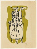 Artist: b'Rogers, John.' | Title: b'Don Quixote' | Date: 1955 | Technique: b'screenprint, printed in colour, from two stencils'