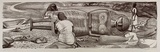 Artist: b'McMahon, Marie.' | Title: b'Sisters doing a carving' | Date: 1990 | Technique: b'lithograph, printed in black ink, from one stone' | Copyright: b'\xc2\xa9 Marie McMahon. Licensed by VISCOPY, Australia'