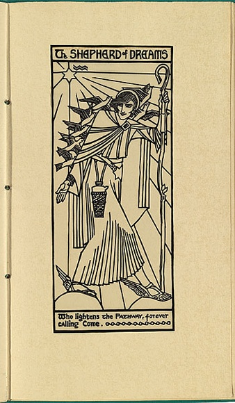 Artist: b'Waller, Christian.' | Title: b'The Shepherd of Dreams' | Date: 1932 | Technique: b'linocut, printed in black ink, from one block'