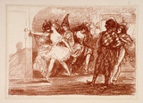 Artist: b'Conder, Charles.' | Title: bL'entree en scene. | Date: 1904 | Technique: b'transfer-lithograph, printed in red ink, from one stone'