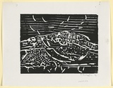 Artist: Grey-Smith, Guy | Title: Mount Augustus I | Date: 1975 | Technique: woodcut, printed in black ink, from one block