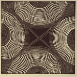 Artist: b'Cherel, Kumanjayi (Butcher).' | Title: b'Four winds.' | Date: 1996, January - February | Technique: b'linocut, printed in black ink, from one blcok'