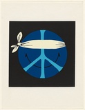 Title: Blind peace (A decorative poster) | Date: October 1974 | Technique: screenprint, printed in colour, from four stencils