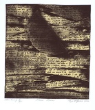 Artist: Green, Kaye. | Title: Moon poem | Date: 2000, April | Technique: lithograph, printed in black ink, from one stone