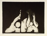 Artist: b'BALDESSIN, George' | Title: b'not titled.' | Date: 1965 | Technique: b'etching and aquatint, printed in black ink, from one plate'