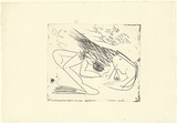 Artist: b'BOYD, Arthur' | Title: b'Running Nebuchadnezzar with suns.' | Date: (1968-69) | Technique: b'etching and aquatint, printed in black ink, from one plate' | Copyright: b'Reproduced with permission of Bundanon Trust'