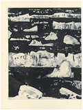 Artist: SCHMEISSER, Jorg | Title: Iceberg alley | Date: 2002 | Technique: etching, printed in blue/black ink, from one plate | Copyright: © Jörg Schmeisser