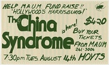 Artist: b'Lightbody, Graham.' | Title: b'The China syndrome is here!' | Date: 1978 | Technique: b'screenprint, printed in green ink, from one stencil' | Copyright: b'Courtesy Graham Lightbody'