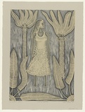 Artist: b'McMahon, Marie.' | Title: b'Kulalaga yinkiti hunting hunting' | Date: 1988 | Technique: b'lithograph, printed in colour, from two stones' | Copyright: b'\xc2\xa9 Marie McMahon. Licensed by VISCOPY, Australia'