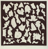 Artist: Marshall, John. | Title: Dancing in the dark | Date: 1992, October | Technique: linocut, printed in black ink, from one block