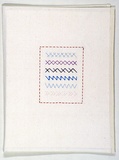 Artist: b'White, Robin.' | Title: b'Cloth folio with hand-embroidery' | Date: 1988