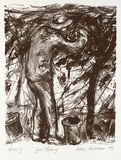 Artist: b'NICOLSON, Noel' | Title: b'Girl picking' | Date: 1997, July | Technique: b'lithograph, printed in black ink, from one plate'