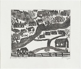 Artist: Kennedy, Roy. | Title: Pepper tree avenue | Date: c.2001 | Technique: etching, printed in black ink, from one plate
