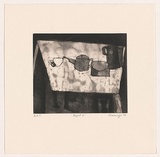 Artist: Cummings, Elizabeth. | Title: Teapot 2. | Date: 2001 | Technique: etching and aquatint, printed in black ink, from one plate