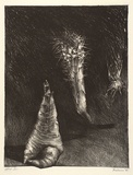 Artist: WEISS, Rosie | Title: (Untitled) | Date: 1985 | Technique: lithograph, printed in black ink, from one stone