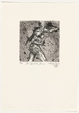 Artist: COTTER, Mary-Anne | Title: The opposable thumb (Nature's big mistakes). | Date: 1992 | Technique: etching, aquatint printed in black ink, from one  plates