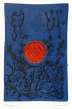 Artist: SHEARER, Mitzi | Title: not titled | Date: 1979 | Technique: etching, twond cut printed as monotype in colour from two  plates