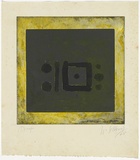 Artist: SELLBACH, Udo | Title: (Square and circles) | Date: (1967) | Technique: aquatint and etching, printed in colour, from one? plate