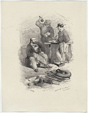 Artist: GILL, S.T. | Title: Recovery of stray horses announced. | Date: 1852 | Technique: lithograph, printed in black ink, from one stone