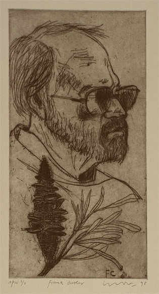 Artist: b'Lincoln, Kevin.' | Title: b'Frank Cutler' | Date: 1988 | Technique: b'etching, printed in black ink, from one plate'