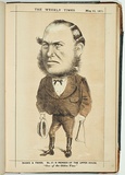 Title: A member of the upper house [The Hon. John Alston Wallace M.L.C.]. | Date: 23 May 1874 | Technique: lithograph, printed in colour, from multiple stones
