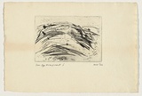 Title: Iron age encampment, Wiltshire Hills | Date: 1962 | Technique: drypoint, printed in black ink, from one plate
